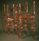 Temple Adath Yeshurun<br />Manchester, NH<br />Forged, welded bronze, for beeswax candles<br />Height 4’-3”