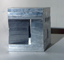<strong>Cube [Minus]</strong><br />Aluminum leaf over laminated sugar pine<br />Height 9”<br />1962<br />Collection of Mrs. Hollis K. Thayer